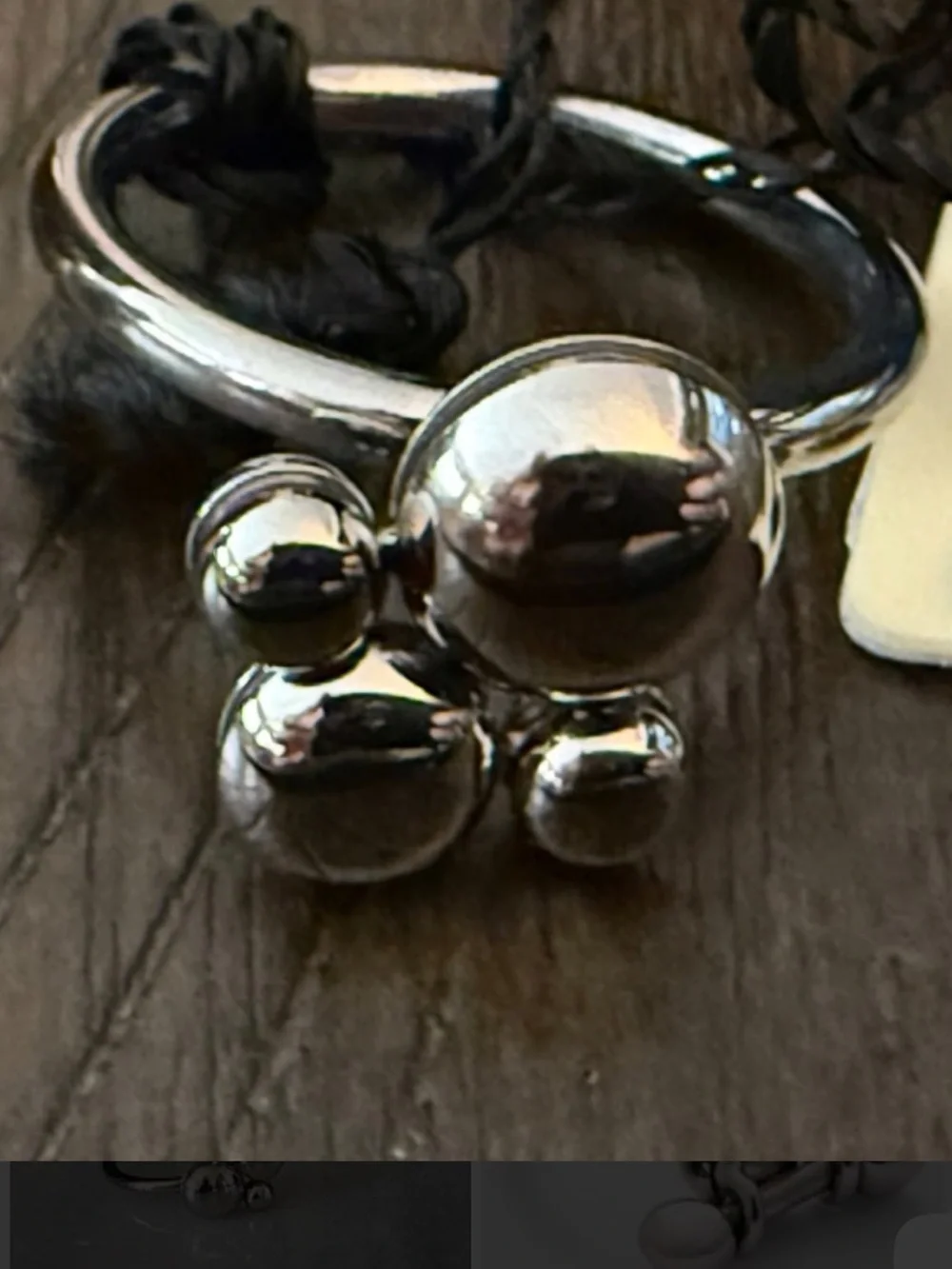 Calvin Klein Silver statement Bubble Cluster Ring - size 8 nwt